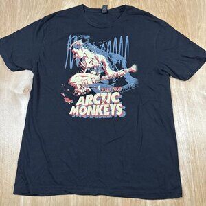 Arctic Monkeys Unisex Black 2033 Tour Short Sleeve Double Sided T-Shirt Size L